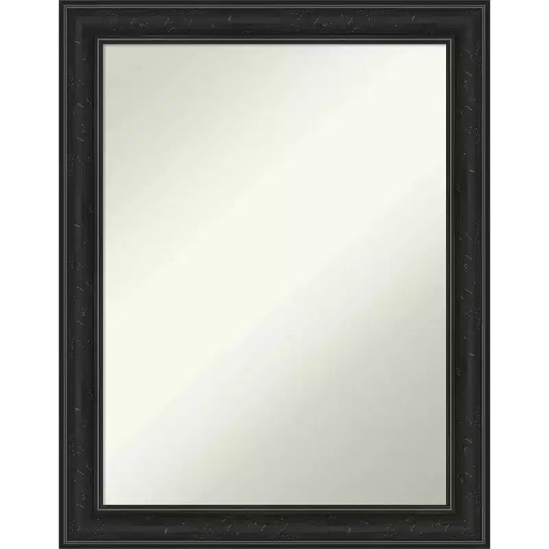 Amanti Art 22"x28" Non-Beveled Shipwreck Black Narrow Wall Mirror : Modern Rectangle, Polystyrene Frame, Includes Mounting Hardware