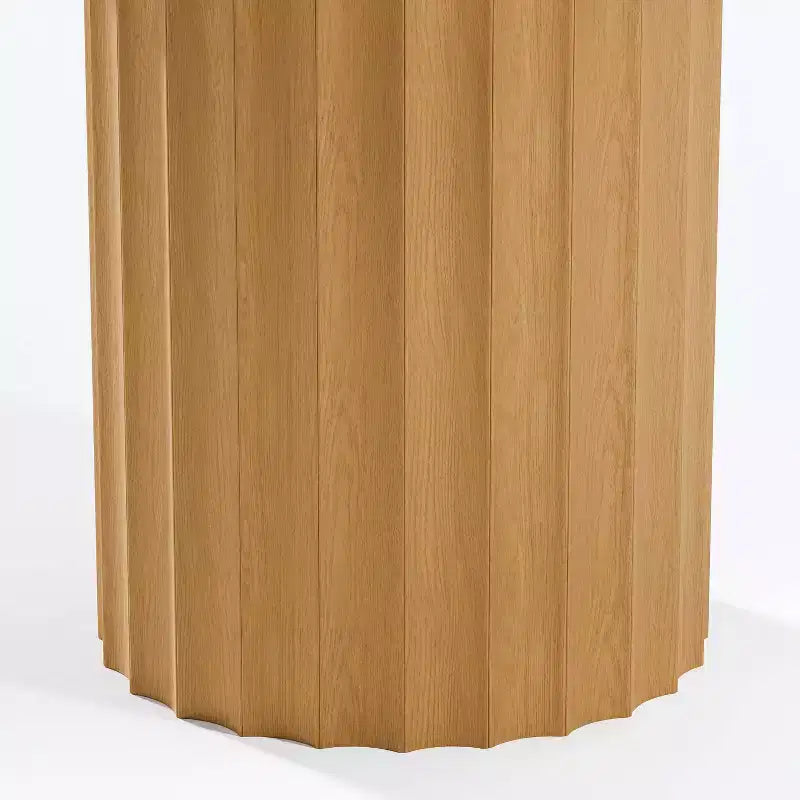 Table de salle à manger ronde en bois massif de 46 pouces