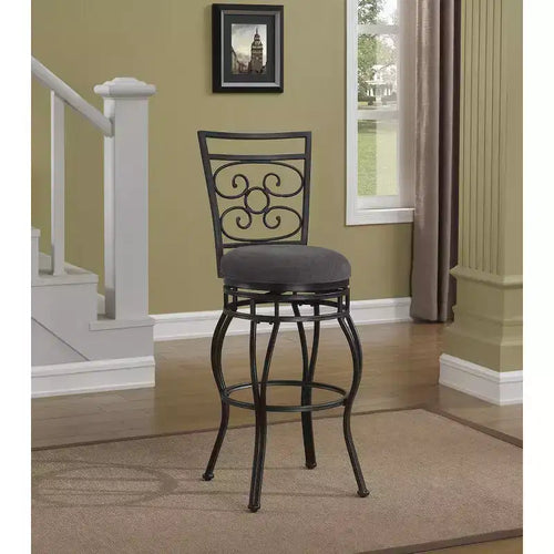 Tabouret pivotant 30" gris anthracite