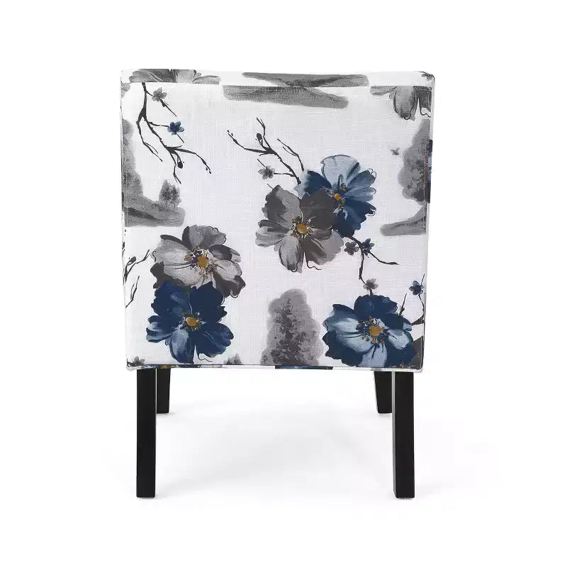 Fauteuil d'appoint rembourré avec pieds coniques – Plusieurs couleurs et motifs