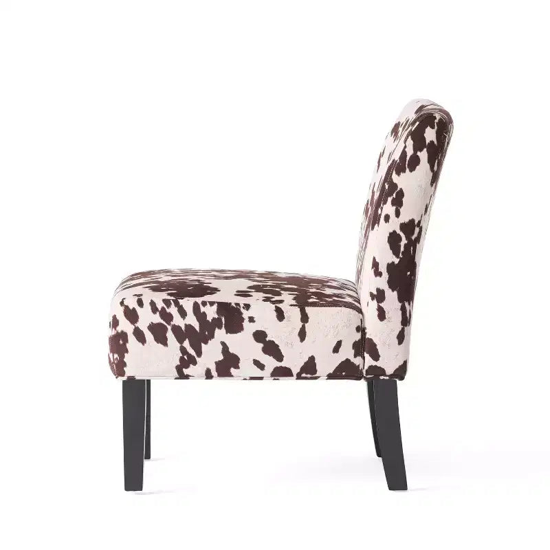 Fauteuil d'appoint rembourré avec pieds coniques – Plusieurs couleurs et motifs