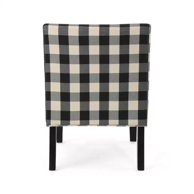 Fauteuil d'appoint rembourré avec pieds coniques – Plusieurs couleurs et motifs