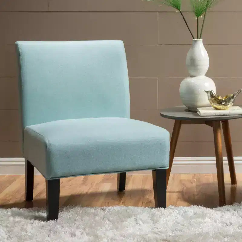 Fauteuil d'appoint rembourré avec pieds coniques – Plusieurs couleurs et motifs