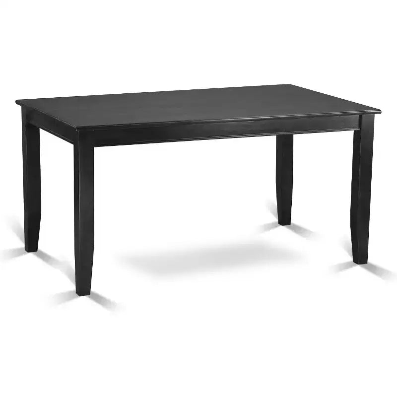 Table à manger rectangulaire, 36x60, Noir / Acajou