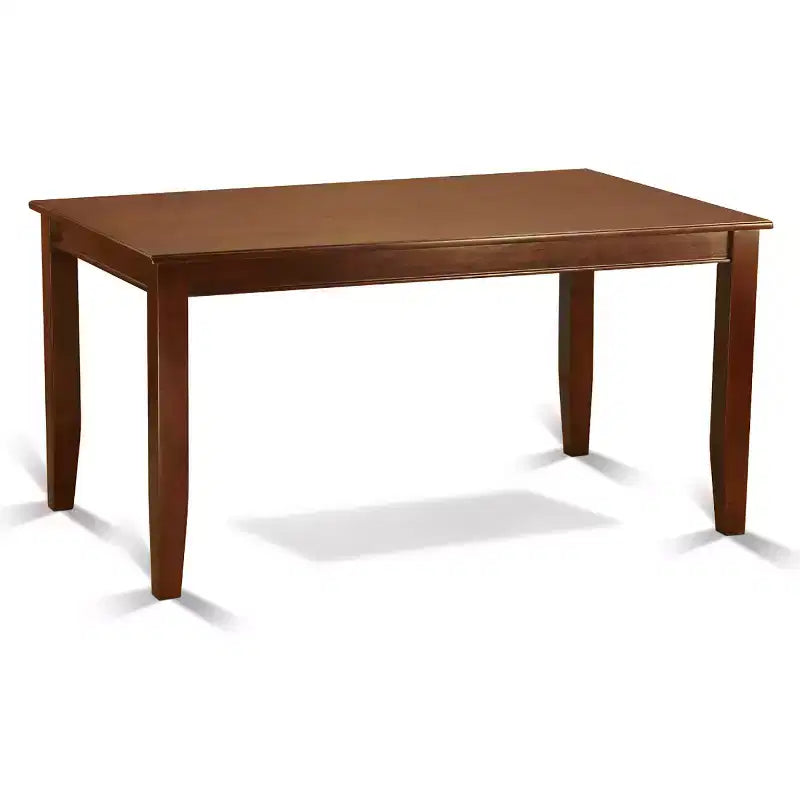 Table à manger rectangulaire, 36x60, Noir / Acajou