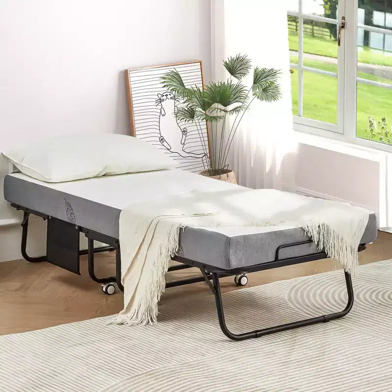 EROMMY Super Single 31''W Folding Bed with Mattress Included, Daybed