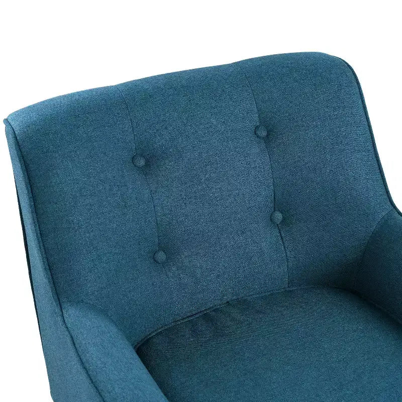 Fauteuil d'appoint capitonné moderne du milieu du siècle – Beige / Bleu / Anthracite / Violet