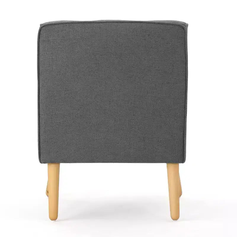 Fauteuil d'appoint capitonné moderne du milieu du siècle – Beige / Bleu / Anthracite / Violet