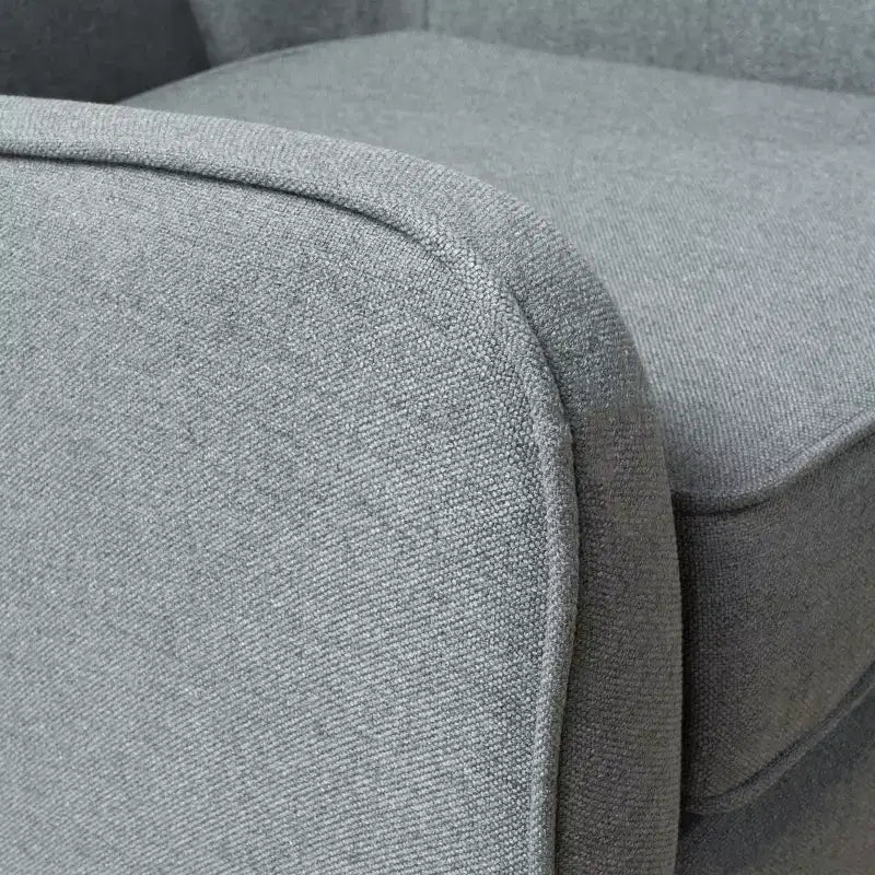 Fauteuil d'appoint capitonné moderne du milieu du siècle – Beige / Bleu / Anthracite / Violet