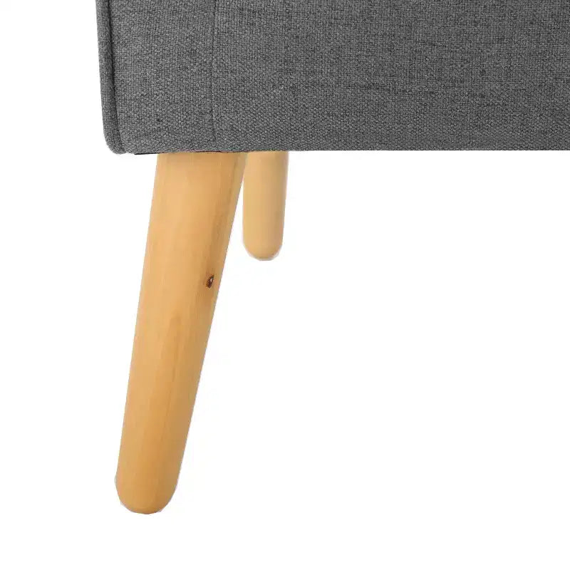 Fauteuil d'appoint capitonné moderne du milieu du siècle – Beige / Bleu / Anthracite / Violet