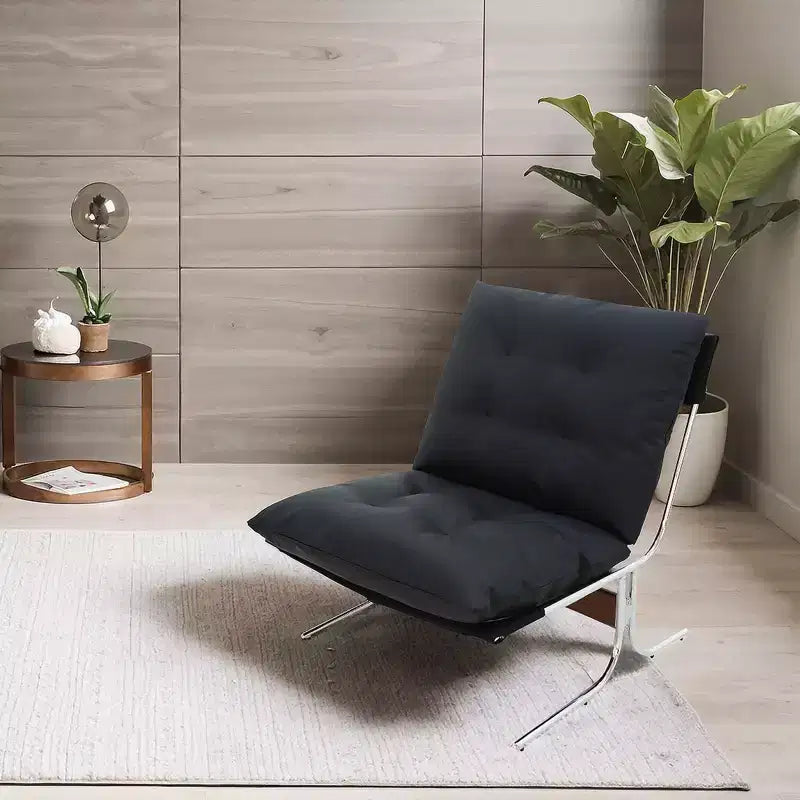 Fauteuil à dossier haut, Fauteuil d'appoint moderne, Chaises de salon avec pieds en métal et rembourrage doux, Fauteuils de canapé pour bureau à domicile, chambre à coucher, salle à manger