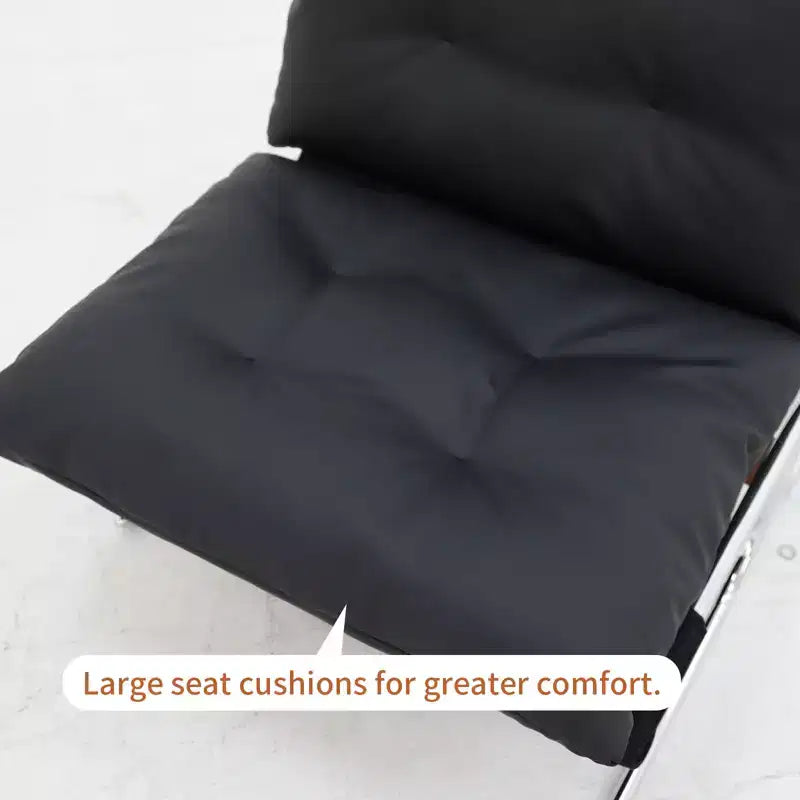 Fauteuil à dossier haut, Fauteuil d'appoint moderne, Chaises de salon avec pieds en métal et rembourrage doux, Fauteuils de canapé pour bureau à domicile, chambre à coucher, salle à manger