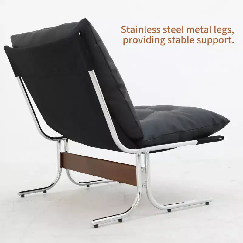 Fauteuil à dossier haut, Fauteuil d'appoint moderne, Chaises de salon avec pieds en métal et rembourrage doux, Fauteuils de canapé pour bureau à domicile, chambre à coucher, salle à manger