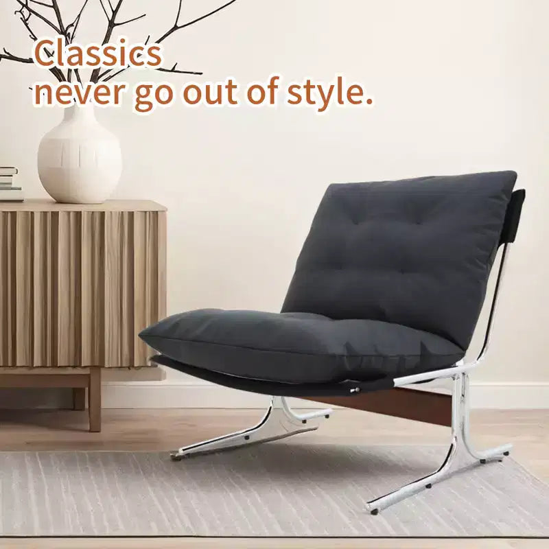 Fauteuil à dossier haut, Fauteuil d'appoint moderne, Chaises de salon avec pieds en métal et rembourrage doux, Fauteuils de canapé pour bureau à domicile, chambre à coucher, salle à manger