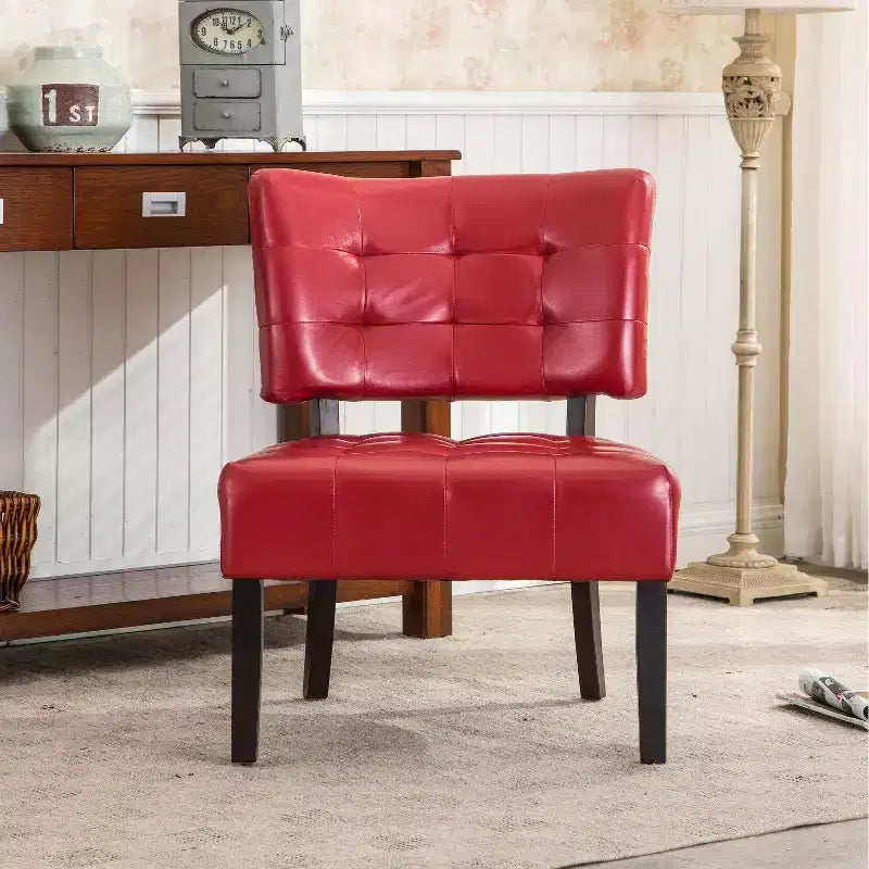 Okak Modern Accent Chair, Movile Boucle Tufted Accent Chair with Oversized Seating for Living Room Bedroom Apartment