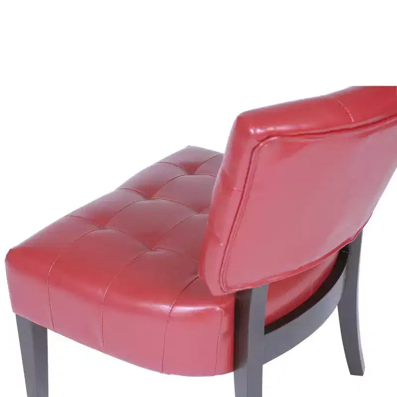 Fauteuil d'appoint capitonné en bouclette moderne avec assise surdimensionnée