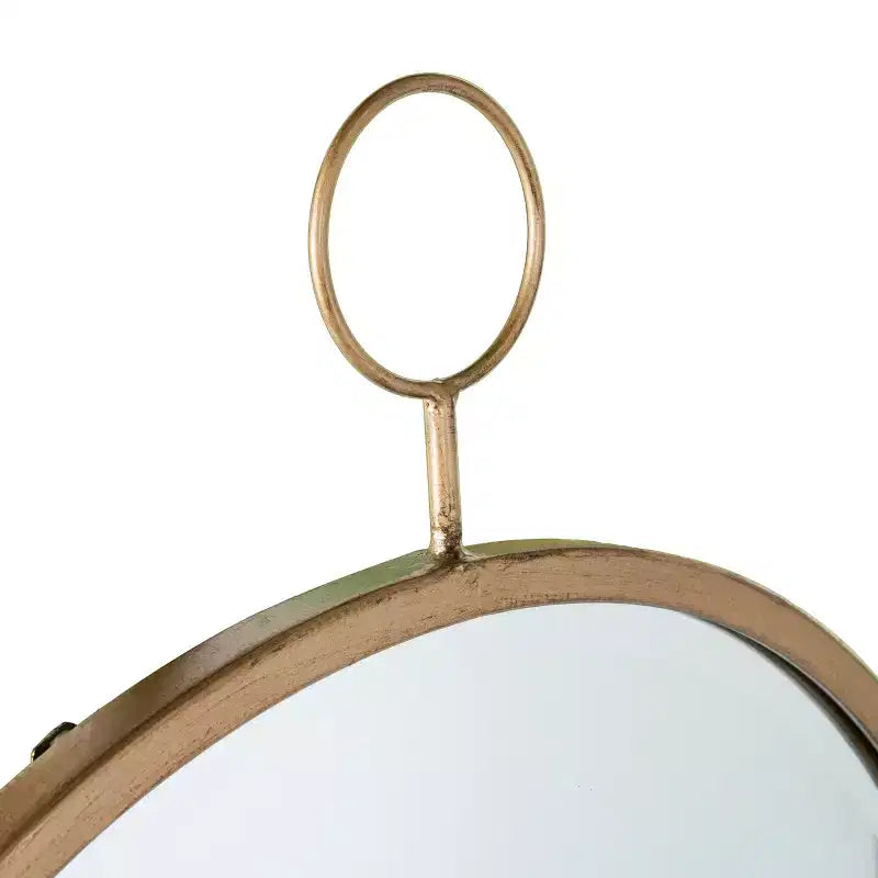Miroir mural décoratif doré